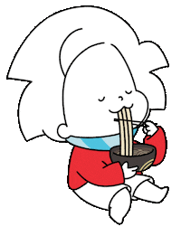 Hungry Food Sticker by Ai and Aiko