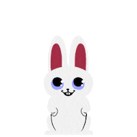 White Rabbit Love Sticker by thedoodlepeople