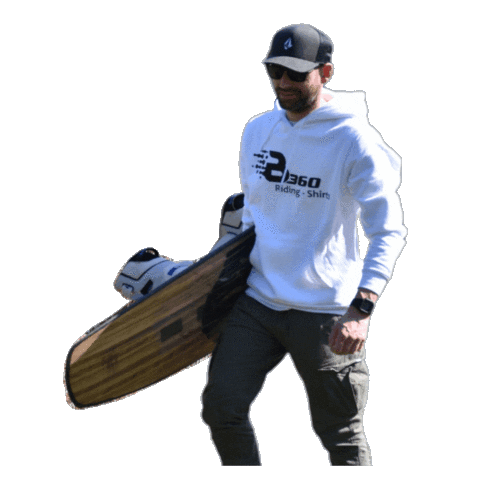 Hoodie Wake Sticker by B360 Riding-Shirts