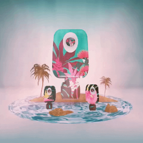 palm tree robot GIF by Last Lauf