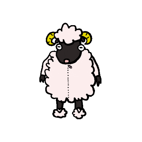 buruburuburub4 giphyupload sheep 羊 ひつじ Sticker