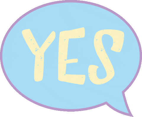 sign yes Sticker by ANA MARIA SAAD