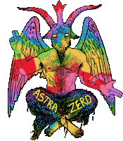 Devil Satan Sticker by Astra Zero
