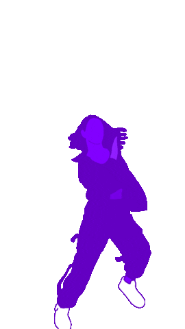 Happy Dancing Girl Sticker