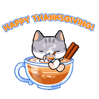 Pumpkin Spice Cat Sticker by Mino Games