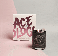 AceologyBeauty crystal candle facemask face mask GIF