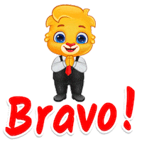 Awesome Well Done Sticker by Lucas and Friends by RV AppStudios