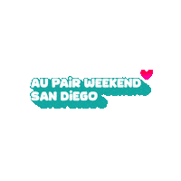 aupairweekend san diego au pair aupair apw Sticker