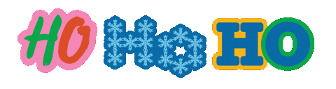 Ho Ho Ho Christmas Sticker by Book of the Month