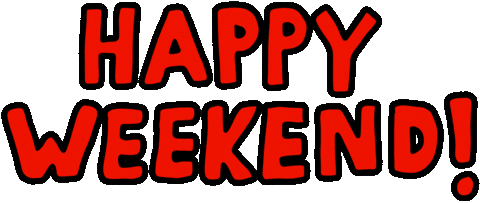 Happy Weekend Sticker by Poppy Deyes