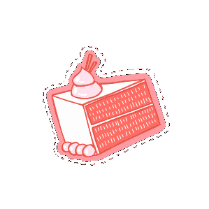 jendoodles giphyupload food pink kawaii Sticker