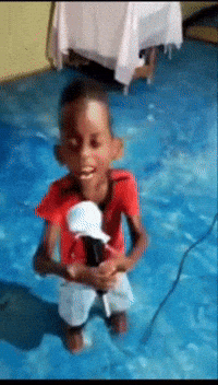 Lil Man Singing GIF