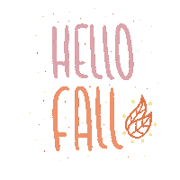galrdesigns1 hello fall autumn hola Sticker