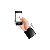 Swiping Digital Art Sticker