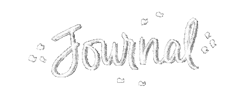 Journal White Text Sticker