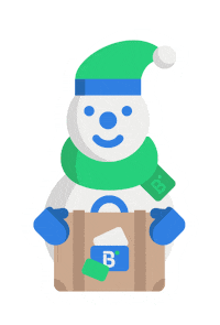 christmas snow Sticker by B the travel brand