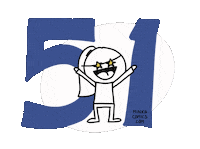 Happy Birthday Girl Sticker by Minka Comics
