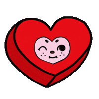 EganStreetDesign heart valentine valentines day valentines Sticker