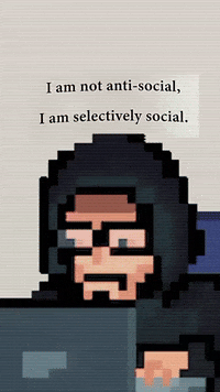 Antisocial GIF by systaime