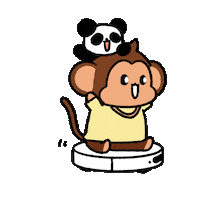 Enjoy Panda Sticker by Chimpers