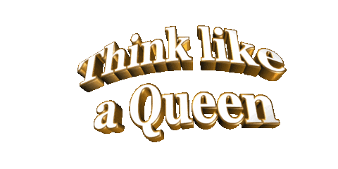 think like a queen Sticker