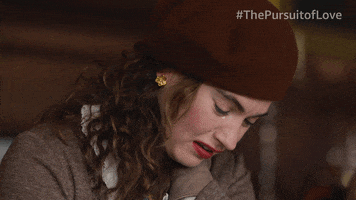 Sad Lily James GIF by Amazon Prime Video