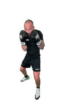 Koningsfysiotraining fitness workout boxing box Sticker