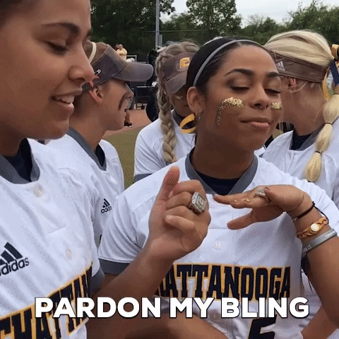 Bling Softball GIF by Chattanooga Mocs