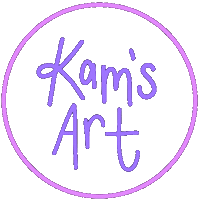kamsart happy purple kamryn kamsart Sticker