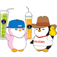 Refreshing Orange Juice Sticker by Pengu Juice Co.