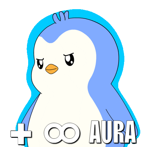 Penguin Glowing Sticker by Pudgy Penguins