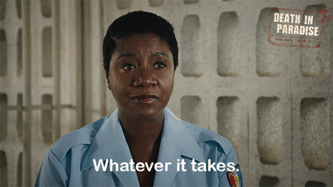 Whatever It Takes Dip GIF by Death In Paradise