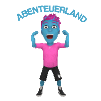 Pink Jump Sticker by Abenteuerland