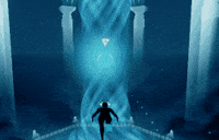 GiantSquidStudios underwater diver giant squid abzu GIF