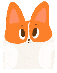 welshcorgicyclingclub dog blink jojo doggo Sticker