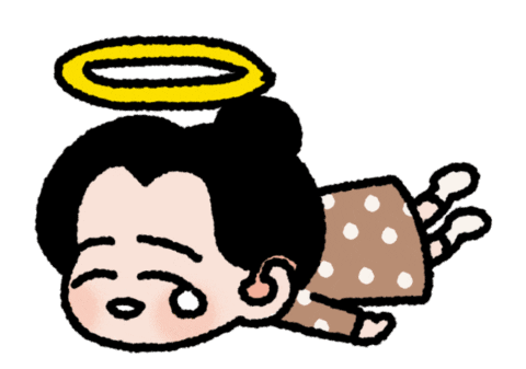 Tired Girl Sticker
