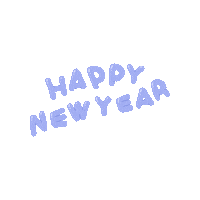 New Year Text Sticker