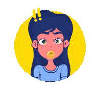 ivillero girl what yellow shock Sticker