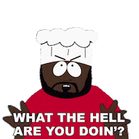 What Are You Doing Chef Sticker by South Park