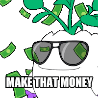 Make It Rain Money Sticker by Magic Eden