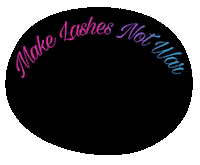 UnitedLashArmy black circle lashes poland Sticker