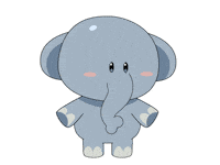 Thanks Bow Sticker by Baba Lili Tata