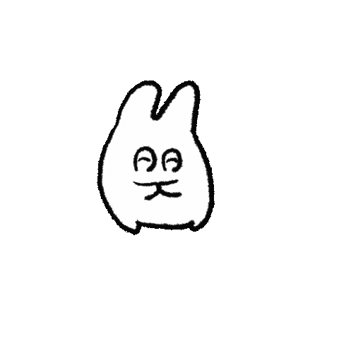mikasan_mika rabbit うさぎ 拍手 パチパチ Sticker