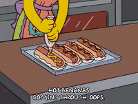 marge simpson hot bananas GIF