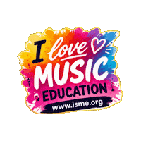 Music Education Love Sticker by International Society for Music Education
