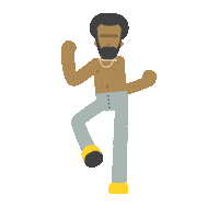 Childish Gambino Dancing Sticker by Rob Diaz