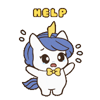 Rescue Me Help Sticker by Brave Unicorn
