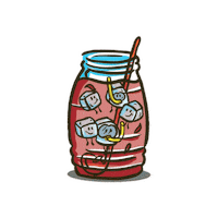 LosTacosdela6 comida agua jamaica bebidas Sticker