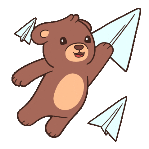 Flying On My Way Sticker by BEARISH