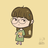Cute-Jane popcorn corn 嗯 喔 GIF